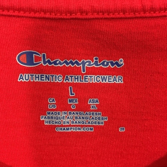 UNLV Champion Running Rebels Red Embroidered Short Sleeve Tee size L - Picture 6 of 7